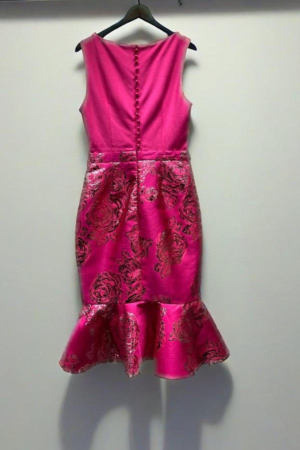 Embossed Floral Dress