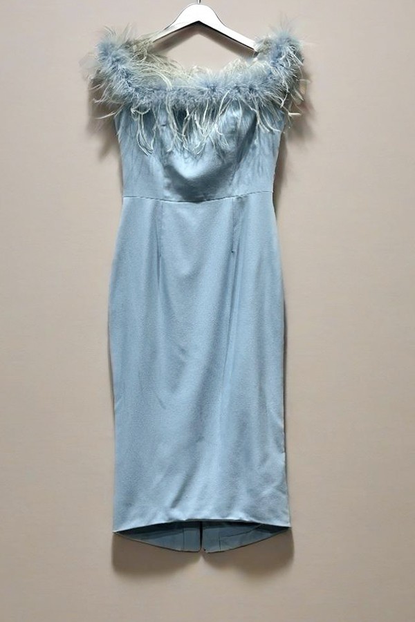 Light blue plush dress